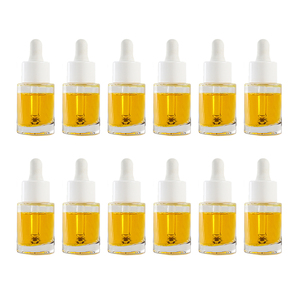 Hopeck 15/20ml hai lớp nhỏ giọt xi lanh hình huyết thanh/Tinh dầu chai thủy tinh với 18/415 PP giao hàng trong bảy ngày - Product Image 1