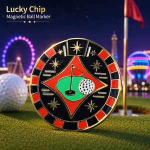 Custom Irregular Shape Magnetic <b>Golf</b> Ball Marker with Enamel Craft for <b>Golf</b> Club Souvenir Projects - Product Image 1