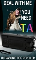 Dresseur de chiens anti-aboiement portable avec dispositif anti-aboiement à ultrasons, outil d'entraînement pour animaux de compagnie sûr et non nocif