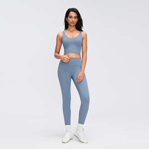 Conjunto Deportivo de Dos Piezas para Mujer, Leggings de Cintura Alta y Sujetador Deportivo de Alto Soporte, Ropa Deportiva al por Mayor, 8 Colores - Product Image 3