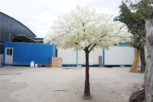 Albero di Ciliegio Artificiale Bianco per Decorazione, Mini Albero di Ciliegio Giapponese per Centrotavola Esterno - Product Image 3