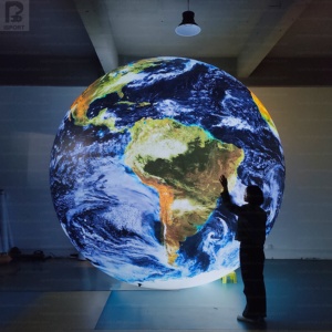 Globe terrestre géant gonflable en PVC de 2m, 3m, 4m, hermétique, avec logo personnalisé, grand globe terrestre gonflable avec éclairage LED - Product Image 3
