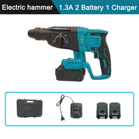 Batteries Li-ion sans fil au lithium 20V 26mm marteau électrique rotatif sans brosse perceuse à percussion pour béton haute puissance