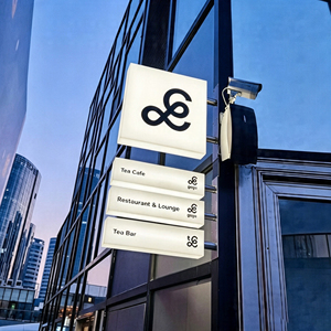 Illuminated Sign <b>Light</b> <b>Box</b> Rectangle Aluminum Frame Led <b>Light</b> Source Monochrome Weatherproof Wall Mount For <b>Advertising</b> Signs - Product Image 1