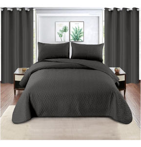 5 Pieces Bedding <strong>Set</strong> with Curtain king Size 5 Pcs <strong>Bedspread</strong> <strong>Set</strong> with <strong>Black</strong> Out Curtains Bed Sheet <strong>Sets</strong> - Product Image 3