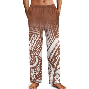 Offre Spéciale personnalisé culture polynésienne de haute qualité hommes vêtements de maison pantalons de <span class=keywords><strong>pyjama</strong></span> poches thermique respirant caractéristiques impression sur demande - Product Image 1