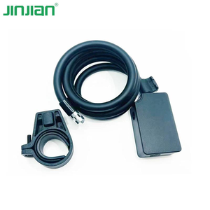 JINJIAN Matte Black Folding Bicycle Lock Digital Combination 120cm Durable Alloy Steel Eco-Friendly ABS Plastic Security Model - Product Image 3