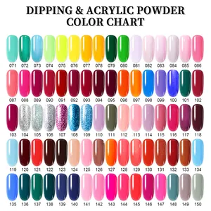 Nail Supplies Wholesale Acrylic Dip Powder Custom Logo Private Label High Quality 2 In 1 Clear Nail Dipping Acrylic Powder