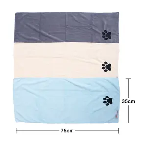 Drying Dogs Super Absorbent Soft Microfiber Pet Bath Grooming Towel For Dogs And Cats Mobile Groomers Dog Towel