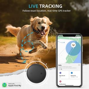 Vebiso GPS Dog Tracker Mini Moniteur d'activité intelligent pour animaux de compagnie, suivi en temps réel par Bluetooth pour chiens et chats, uniquement iOS, sans frais mensuels - Product Image 4