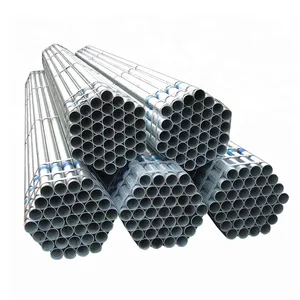 China Wholesale steel pipe manufacturer gi pipe galvanized Q195 Q235B Zinc Coating Z275 Z100 galvanized steel pipe price