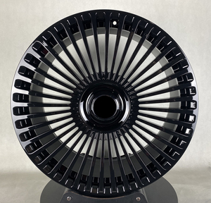 Jantes de voiture noires brillantes avec capuchons flottants 18 19 20 21 22 23 24 pouces, jantes en alliage forgé pour voitures particulières Mercedes <span class=keywords><strong>Audi</strong></span> - Product Image 1