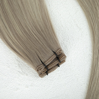 Extensions de cheveux douces et légères, nouvelle tissage double, style lisse et soyeux, 100% cheveux humains vierges européens Remy