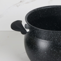 Couscoussier marocain antiadhésif en aluminium avec cuiseur vapeur
