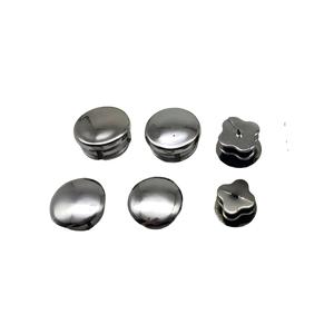 Bouchon d'insertion rond chromé à clipser, embout de tuyau en plastique, capuchon anti-poussière pour tube métallique fabriqué en Chine - Product Image 1