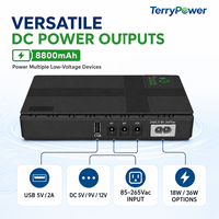 Baterai Lithium 8800mAh Mini DC UPS untuk Router, CCTV, Modem, dan Sistem Keamanan