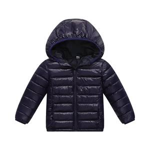 Veste à capuche matelassée chaude d'automne pour enfants vêtements d'extérieur pour filles avec remplissage de plumes coupe-vent Style régulier - Product Image 3