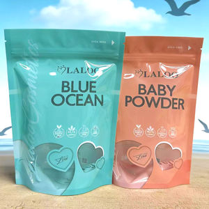 Bolsas con cierre hermético y ventana de diseño personalizado para envasado de cosméticos en polvo con ventana - Product Image 1