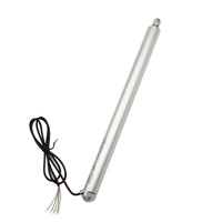 Actionneurs linéaires électriques tubulaires miniatures à moteur CC, 200 kg, 2000 N de charge, IP66 étanche, actionneur linéaire en ligne avec capteur Hall