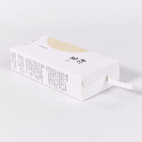Kotak Kemasan Skincare Karton Putih Premium Logo Merek Kustom dengan Strip Sobek