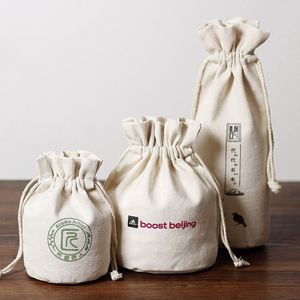 Vente flash : Pochette cadeau en toile de coton, écologique, en tissu de coton recyclé, avec cordon de serrage, pour bougies - Product Image 6