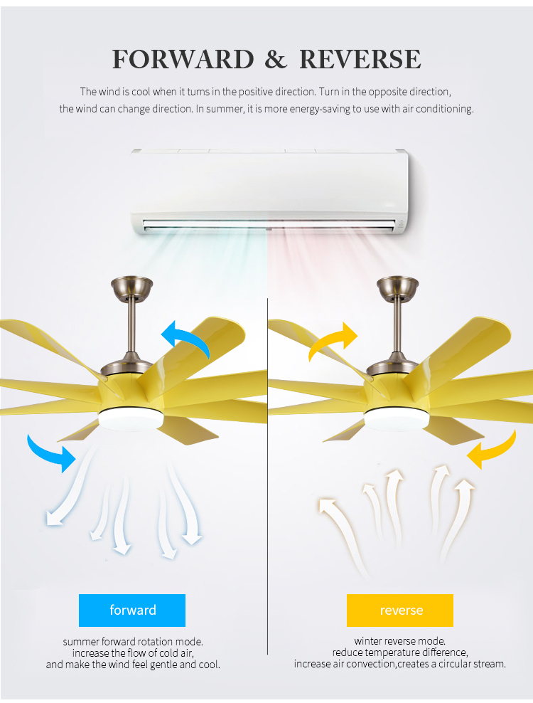 Breeze.Lux Modern ceiling fan with abs dc fan blade remote control hotel 65 inch decorative ceiling fan with LED light