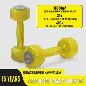 Set di Manubri Kylinfit <span class=keywords><strong>da</strong></span> 10 <span class=keywords><strong>kg</strong></span> in PU Rivestiti in Gomma Riempiti d'Acqua per <span class=keywords><strong>Palestra</strong></span> - Product Image 3