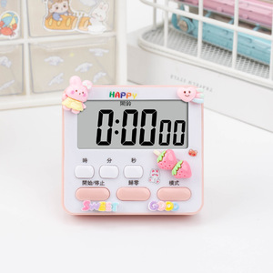 Temporizador Multifuncional DIY, Reloj Despertador para Estudiantes, Temporizador de Cocina con Pantalla LCD, Fácil Operación, Forma Cuadrada - Product Image 1