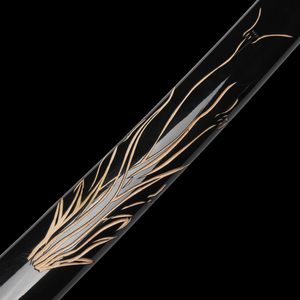 Nouveau type de katana en bambou fait main 2026, sculpture d'orchidée noire brillante et exquise, pour la décoration et la collection - Product Image 6