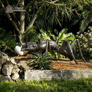 Scultura di Formiche in Bronzo TREVI, Statua Animale in Metallo Fuso Anticato Personalizzata di Grandi Dimensioni per Decorazione Paesaggistica di Parchi Urbani - Product Image 1
