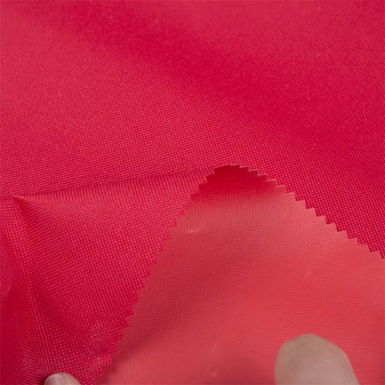 Manufacturer legible line and even thickness 600D PVC oxford fabric cloth