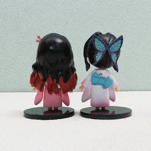 Venta Caliente, Juego de 5 Muñecas de Anime Versión Q de PVC, 5 Piezas de 10 cm, Yukata Nezuko <span class=keywords><strong>Shinobu</strong></span>, Modelo de Adorno - Product Image 5