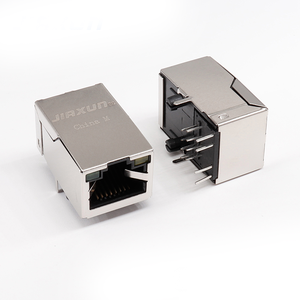 Cổng Duy Nhất 10/100/1000/10G Cơ Bởi-TX EMI Che Chắn Vàng-Mạ Modular Mạng Nối 10p8C 8p8C Cat5 Cat5e Cat6 Cat6a Ethernet - Product Image 1