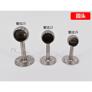 Soporte de Brida de Acero Inoxidable de 19/22/25mm de Grosor con Base Sólida para Barra de Secado de Ropa de Armario - Product Image 5