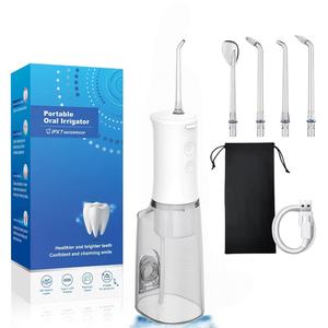Irrigateur <span class=keywords><strong>oral</strong></span> sans fil étanche 300ML grand réservoir IPX7 avec 360 ° buse Rotation eau Pick dents Flosser Rechargeable - Product Image 6