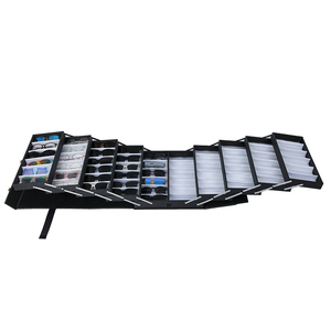 Túi Đựng Kính Râm Di Động Gấp 60 Ngăn Túi Lớn Khay Trưng Bày Khung Quang Vali Khóa Mã An Toàn Cho Kính Mắt - Product Image 2