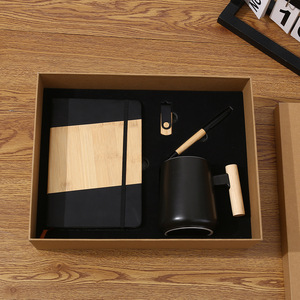 Coffrets cadeaux promotionnels best-sellers, carnets en bois personnalisés avec logo, mug en céramique, coffrets cadeaux d'entreprise - Product Image 5