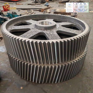 Đúc quay hình khuyên bánh răng lớn Đường kính bánh cho nhà máy Bóng lò xi măng zg40crni2mo - Product Image 2