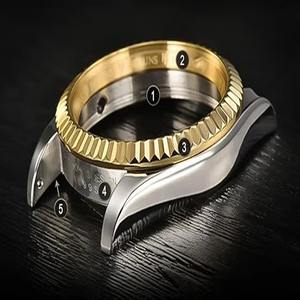 Drioshipping <b>Watch</b> Automatic Mechanical Gold-plated Steel Self-winding Sapphire Glass Formal Waterproof <b>Watch</b> Japanesemovement - Product Image 6