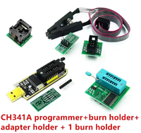 EEPROM Flash BIOS programador USB CH341 A + SOIC8 Clip + 1,8 V SPI memoria Flash SOP8 DIP8 Adaptador + SOIC8 adaptador SOP8 a DIP8 quemador Ki