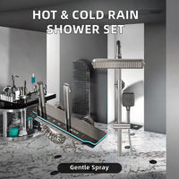 Mitigeur de douche multifonctionnel pour salle de bain, ensemble piano, robinets de bain et de douche eau chaude et froide avec jet doux
