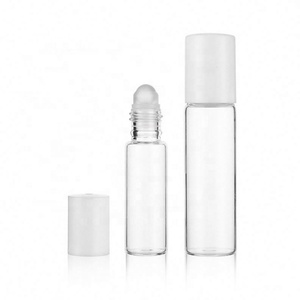 5ml 10ml in Stock Oil Roller Glass <b>Bottles</b> for Essential Oils with <b>Plastic</b> White Cap - Product Image 4