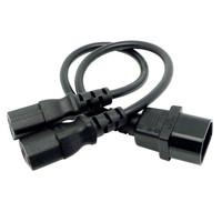 Prise mâle Iec 320 C14 vers 2xc13 C7 C8 C13 cordon d'alimentation répartiteur de Type Y femelle, câble adaptateur secteur C14 vers 2 voies C13 250v/10acable
