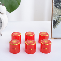 Capsule thermorétractable en PVC pour bouchon de bouteille de whisky, liqueur ou vin, à prix réduit, avec dessus gaufré