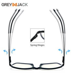 Montures de lunettes optiques carrées Greyjack Tr90 anti-lumière bleue pour femmes, pont moyen 72014 - Product Image 2