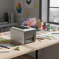 Imprimante d'étiquettes thermiques autocollantes Honeywell PC300T, imprimante de reçus de bureau, interface USB, 203 dpi, noir, SDK en stock