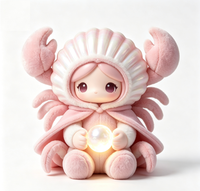 Figurines Magiques Jumelles du Zodiaque Gemini Personnalisées OEM en PVC et ABS avec Cape en Peluche Douce et Moelleuse, Boîte Mystère Constellation, Jouet Artistique