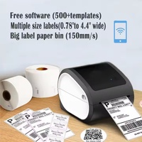4x6 étiquettes code-barres Phomemo en imprimante d'étiquettes d'expédition thermique imprimante d'expédition sans fil