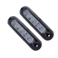 Feux stroboscopiques à montage en surface LED, 6 LED, 18W, balise de signalisation de danger pour les pompiers, les services d'urgence, les camions de remorquage, la construction