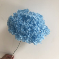 Matériel DIY : Fleurs d'hortensia Anna éternelles et préservées, colorées et durables, avec branches, vente en gros et en vrac